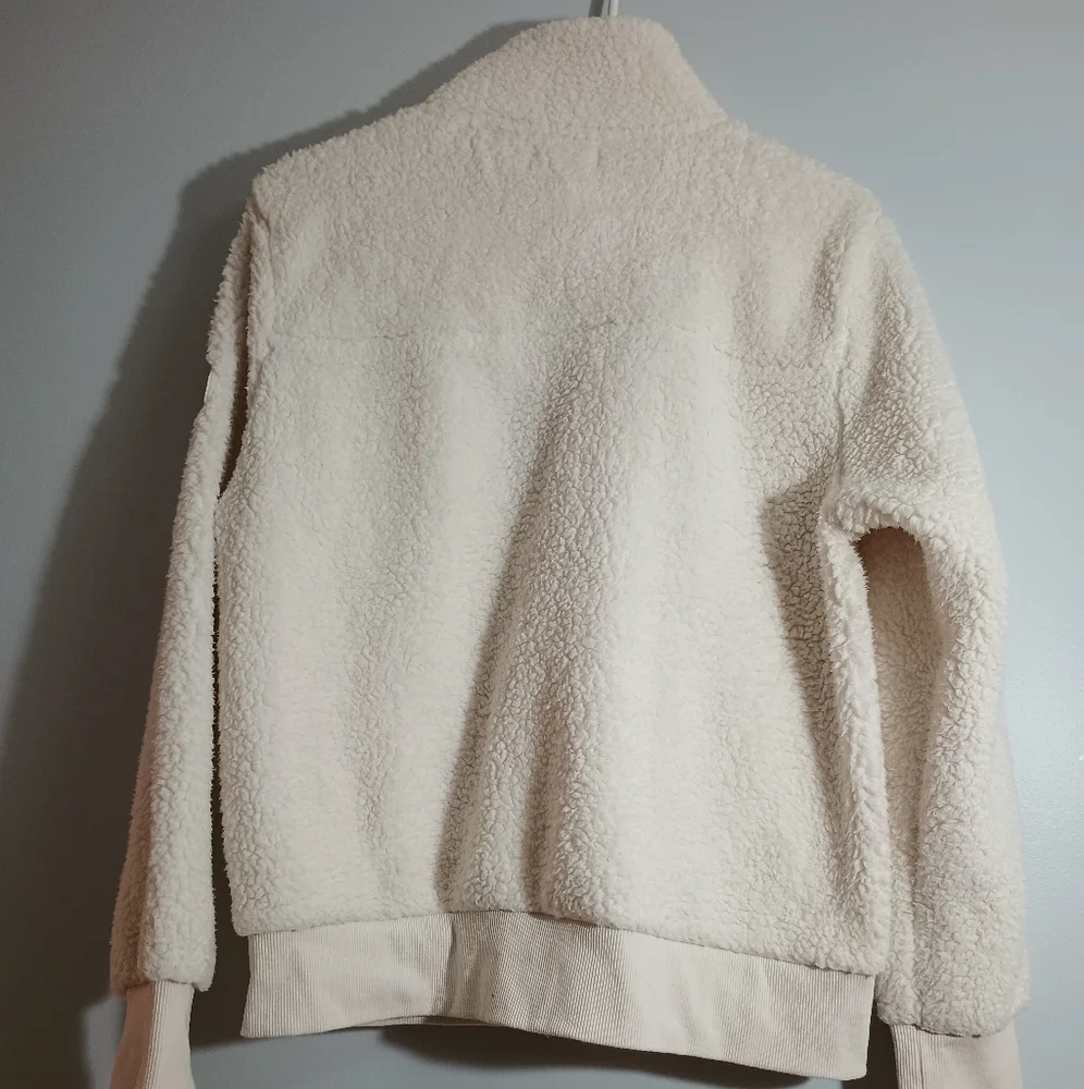 Calvin Klein Cream Teddy Fleece‎ Jacket M